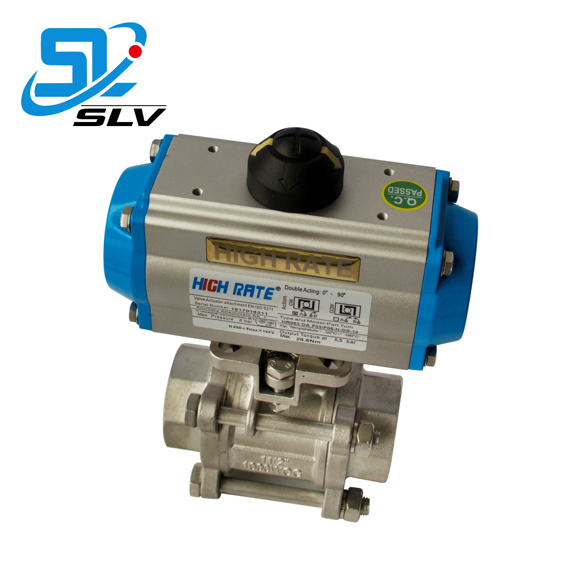 HI Made in China Stainless Steel  Industry Gear Rack Pneumatic Actuators Air Bleeder Valve Provider