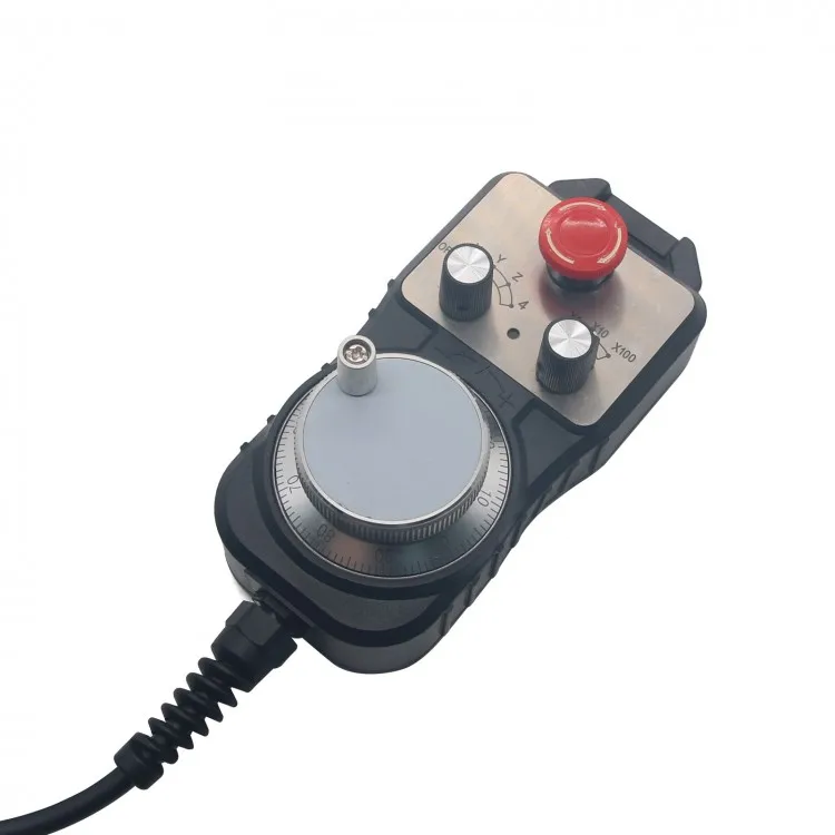 Universal CNC 4 Axis MPG Pendant Handwheel & Emergency Stop for Siemens GSK