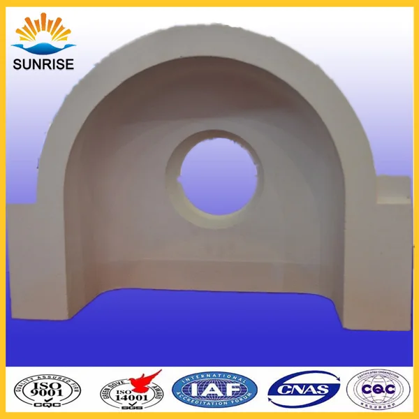 Fused cast azs refractory brick curved fire brick used for dam blocks