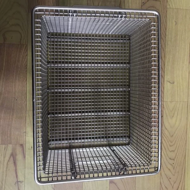 stainless steel  welded wire storage basket