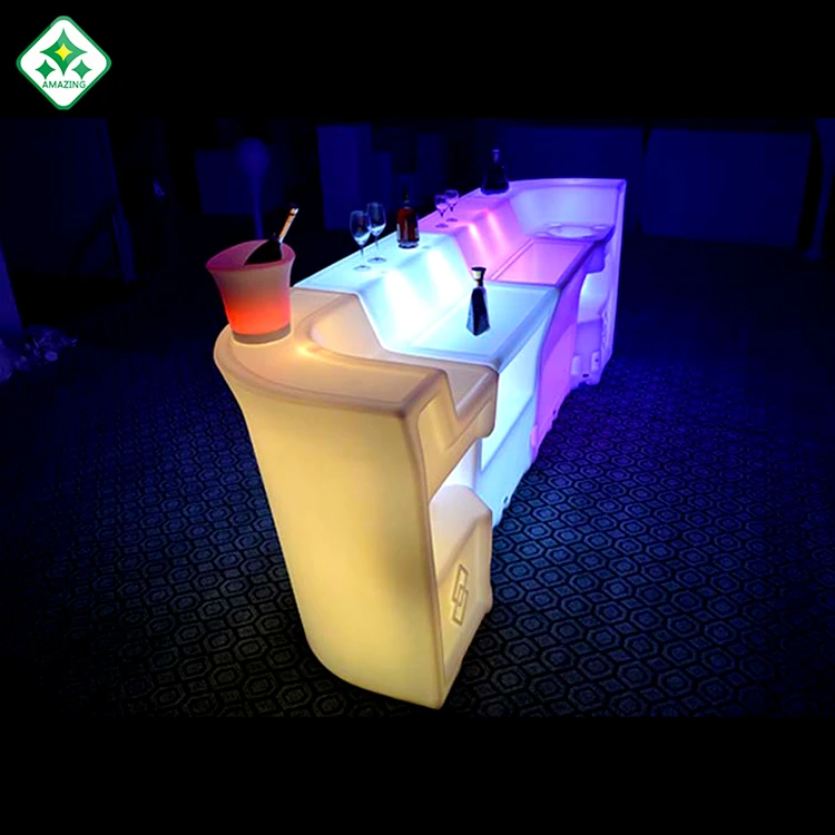 
special design Plastic portable hotel bar furniture drink bar counter for party 