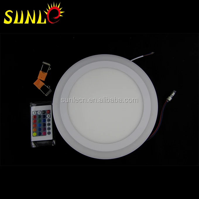 double color led panel light round SL-BL186 surface-type dimmable 18+6w led panel light
