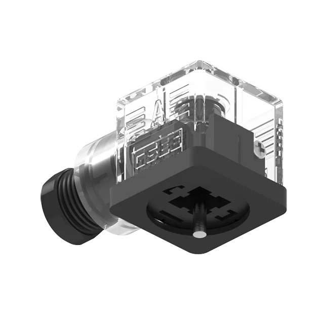 Waterproof IP67 A type field wirable valve connector in PG11 cable gland