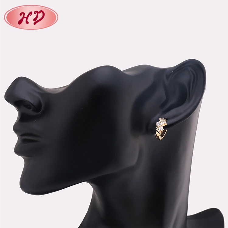 Hot Selling 2018 18K Gold Plated Huggies Earrings China Jewelry Factory