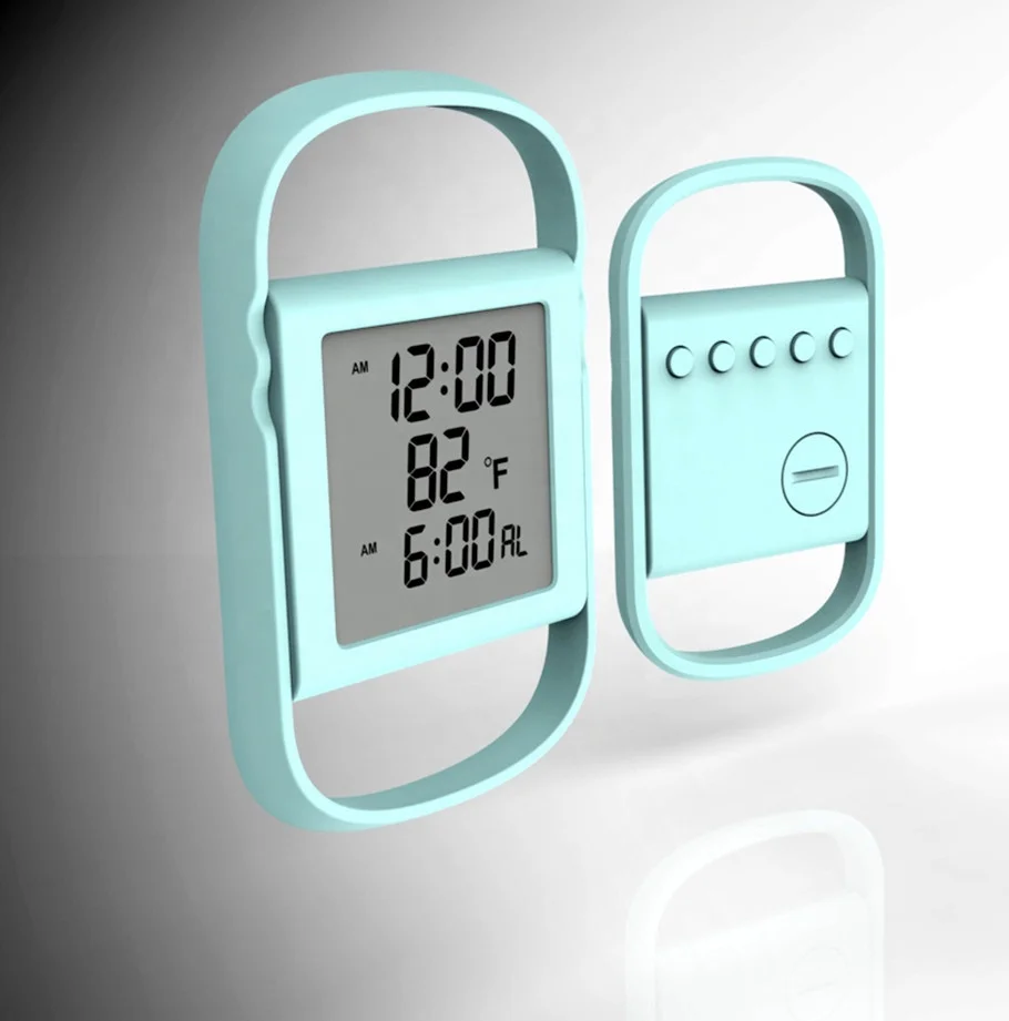 Multi-functional table alarm clock desk alarm clock with calendar and temperature display