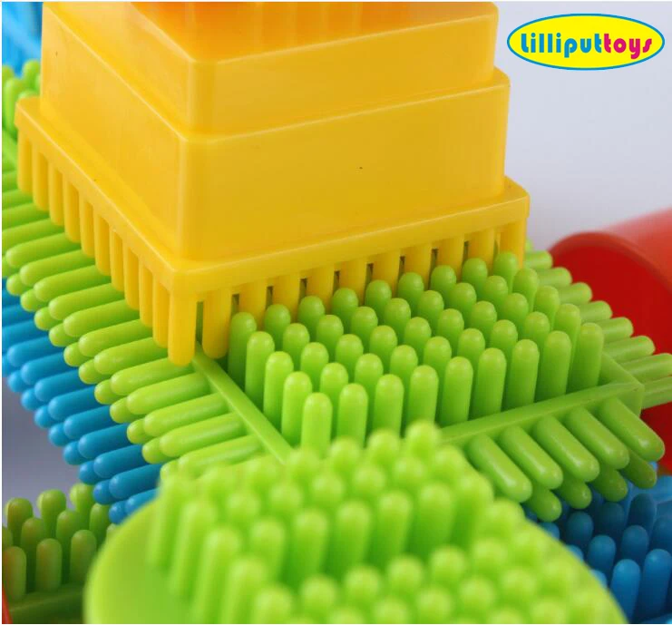 
56 pcs- Children educational plastic connecting basic building bristle block set 