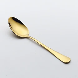 wedding gold cutlery set customized with logo spoons forks knives stainless steel rose gold,blue,black,flatware set