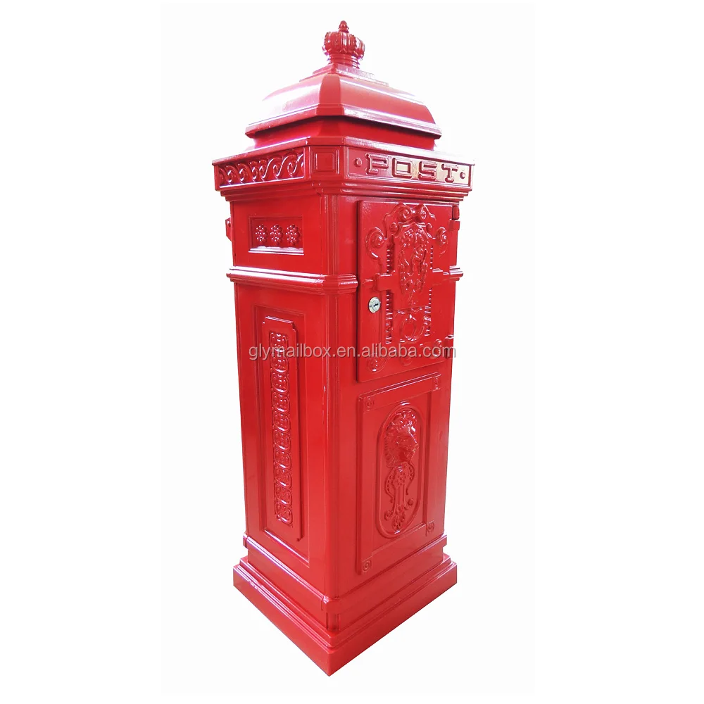 Cast Aluminum Original Material Standing Mail Boxes For House Letter Box Mailbox