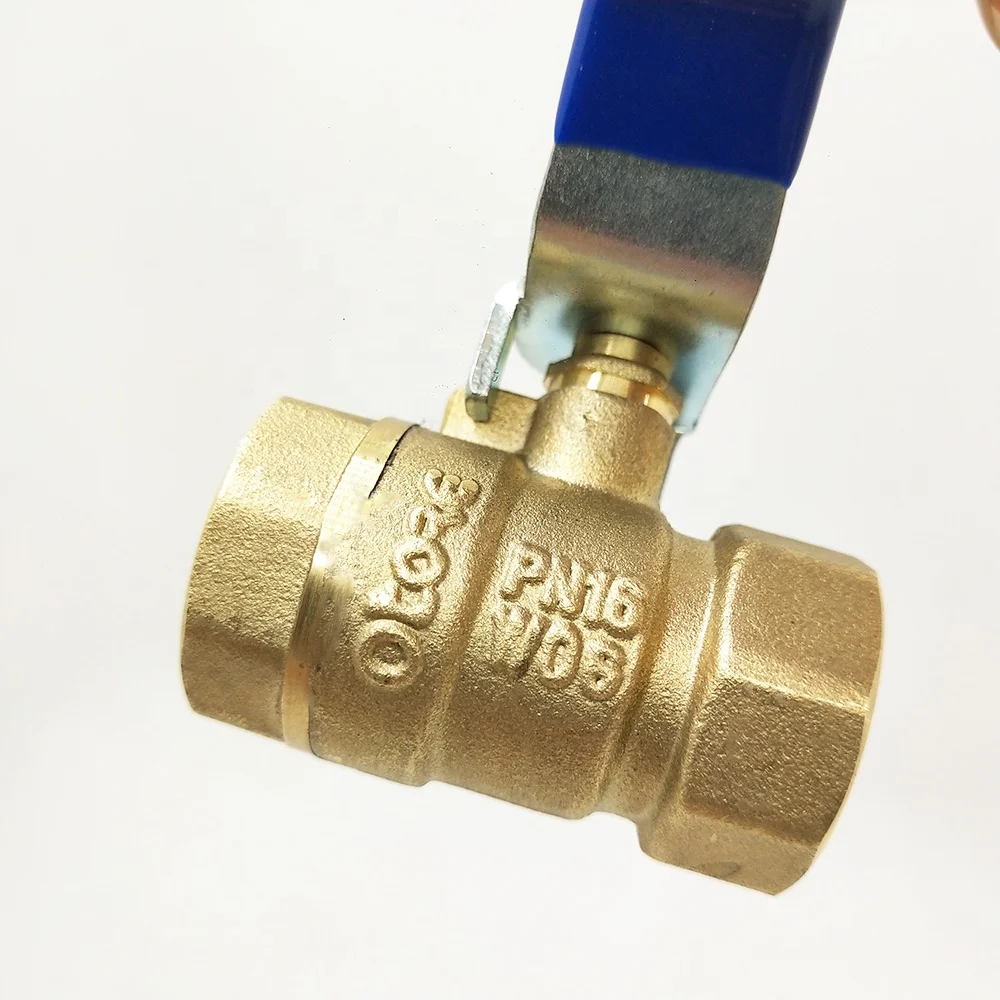 
PN16 BSP Thread PTFE Seal DZR Brass Ball Valve DN15 