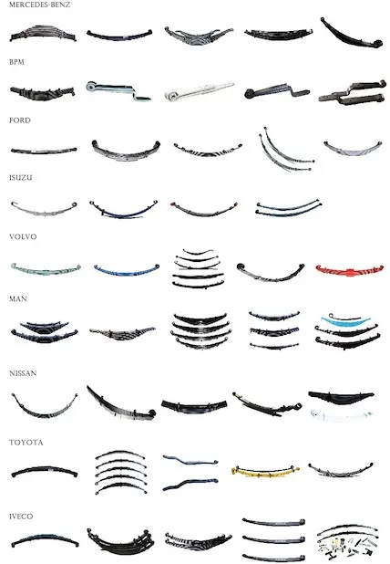 qiangbang boat trailer small leaf spring 4 ~ 9 leaves assembly size 45*6mm for Australia