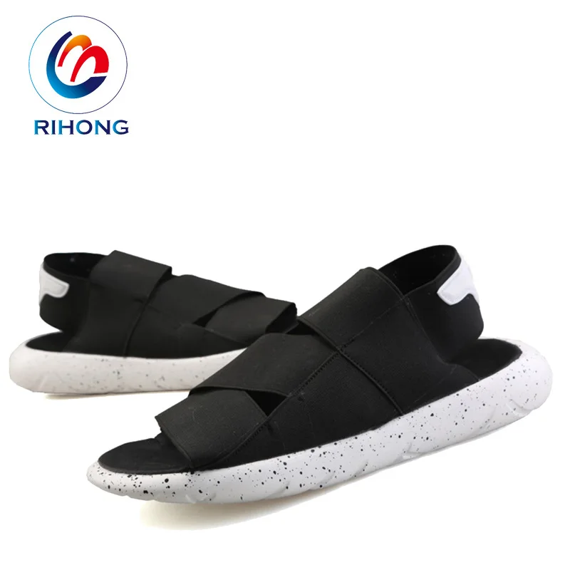 China wholesale hot selling classic black summer gent sandal man