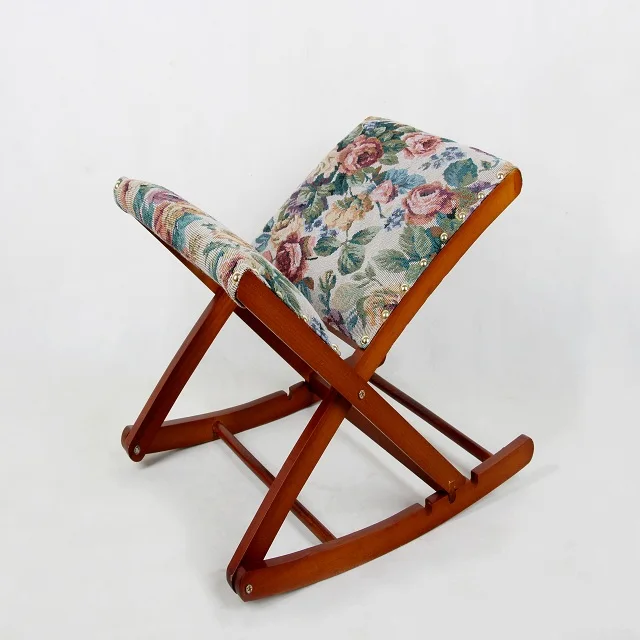 Foldable Rocking Chair Footstool/Wooden Footrest