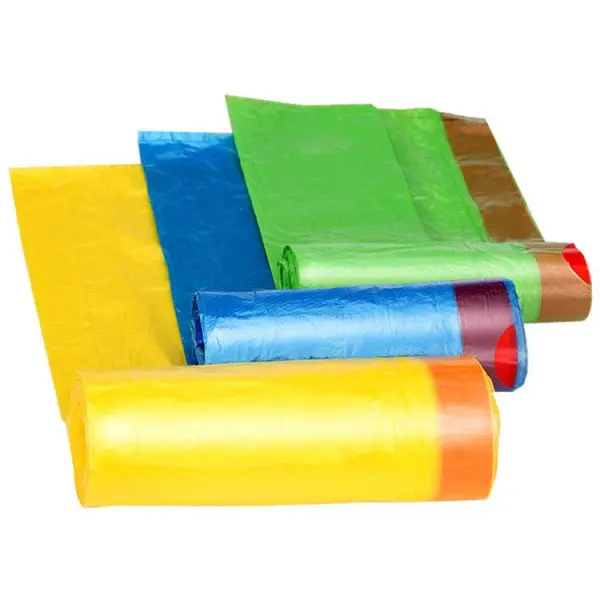 Hdpe ldpe небольшие красочные drawstring пластиковые для мусора мешки