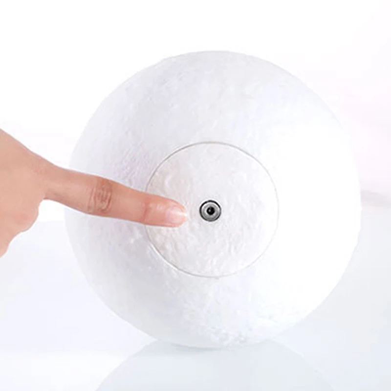 Creative 3D printing moon light USB charging moon light patting touch LED bedside table lamp  night light