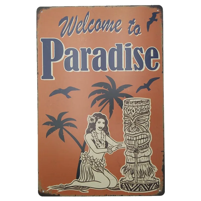 
Myriart tin Signs Bar Pub Home Wall Decor Retro Metal Art Poster Metal Plate Plaques decor tin plate decor art girls 