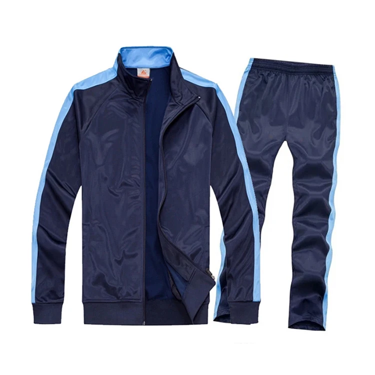 
Wholesale sport slim fit custom latest design plain womens and mens tracksuits 