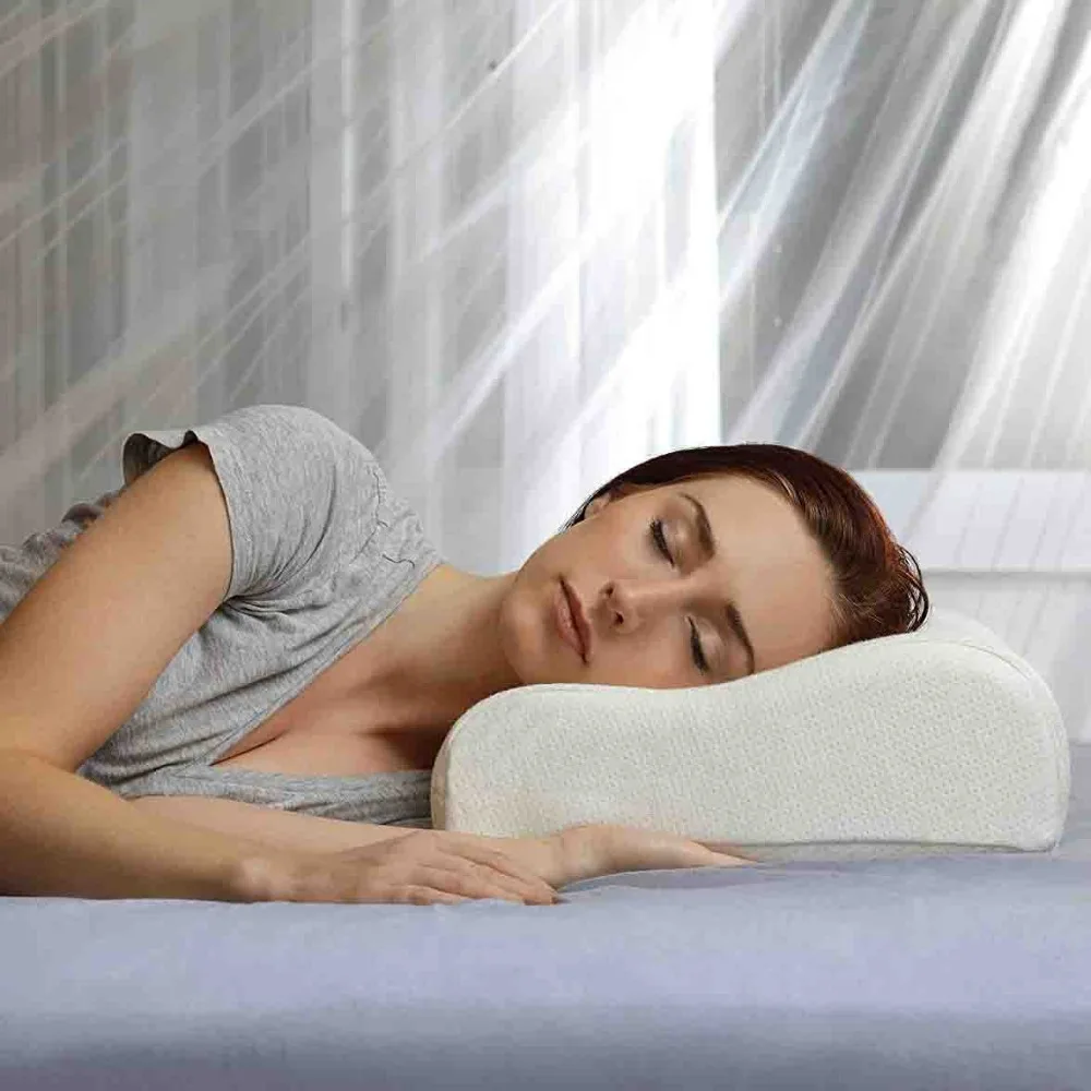 Подушка с пенным наполнителем с эффектом памяти, эргономичная поддерживающая подушка для шеи и шеи, мягкая Ортопедическая подушка для сна на спине и сбоку