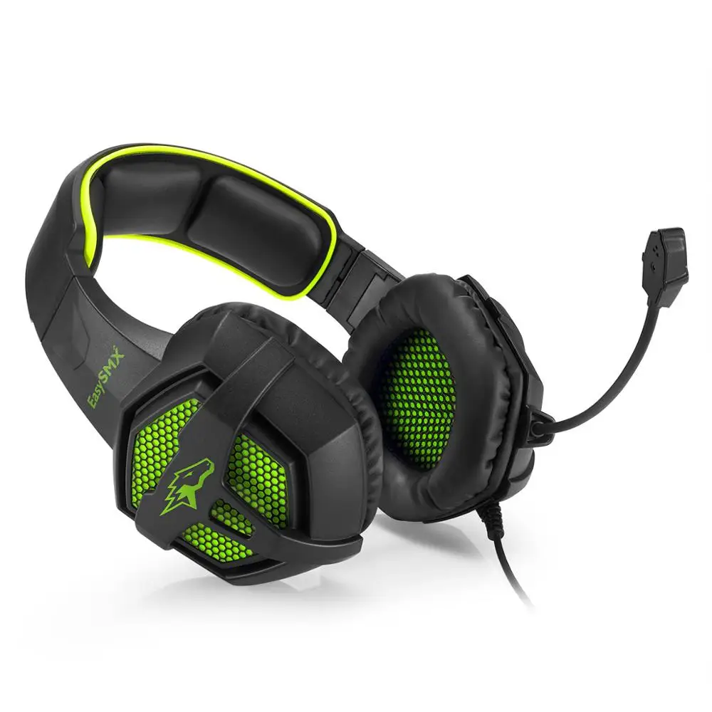 Завод питания 3,5 мм наушники 7,1 стерео звук проводной игровой гарнитуры