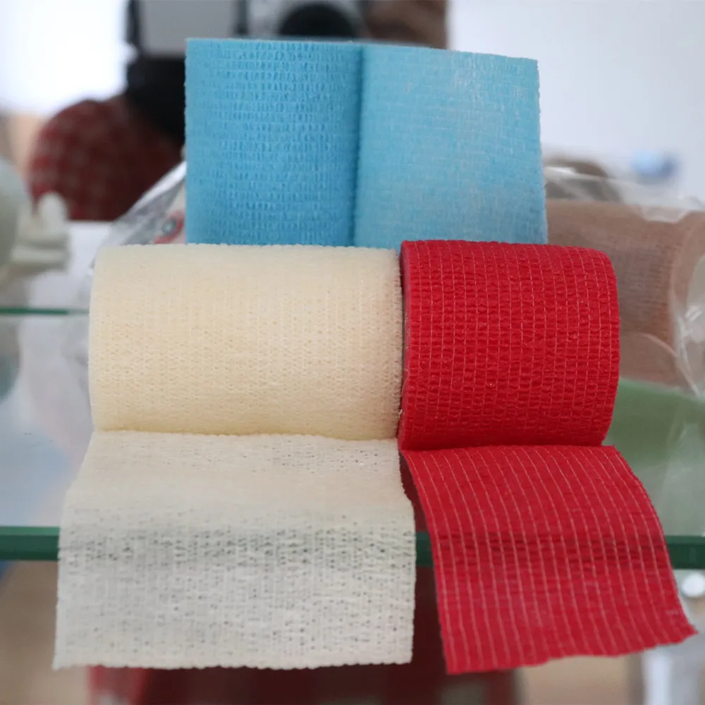 
high quality cheap price cohesive adhesive elastic bandage colored sports 