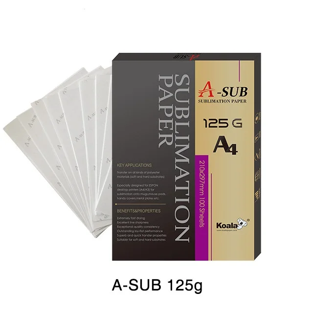 A-SUB A4 Size sublimation paper for Aluminium plate