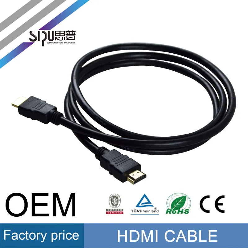 SIPU высокоскоростной черный поддержка 3D ethernet данных ccs 4 К 1.4 В hdmi кабель