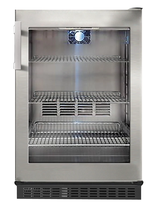 24 дюйма наружный Встроенный кулер из нержавеющей стали холодильник охладитель холодильник витрина холодильника