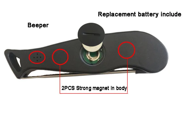 Pocket Foldable Probe Digital Meat Thermometer Food Usage With Calibrate Function for Chef