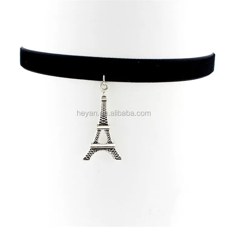 Fashion sexy black velvet choker in stock