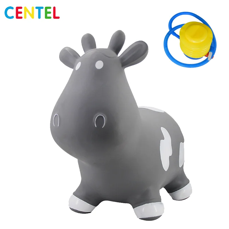 
Horse Hopper plastic farm animal toy,Inflatable Ride-on Bounce Toy for Toddlers/Kids 