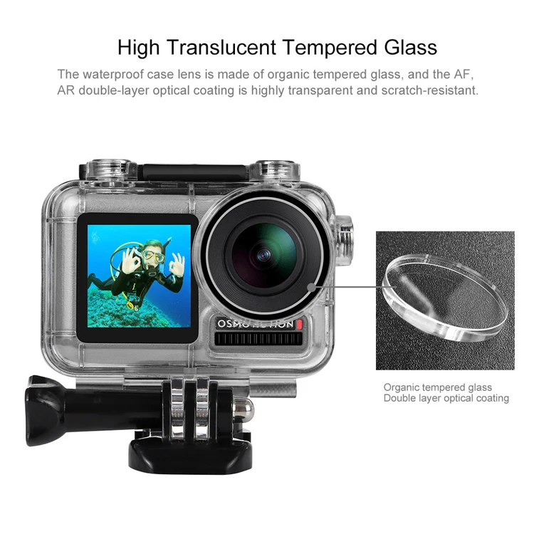 
40M Waterproof Case for DJI Osmo Action Accessories Housing Case Diving Protective Housing Shell For Osmo Action Camera 