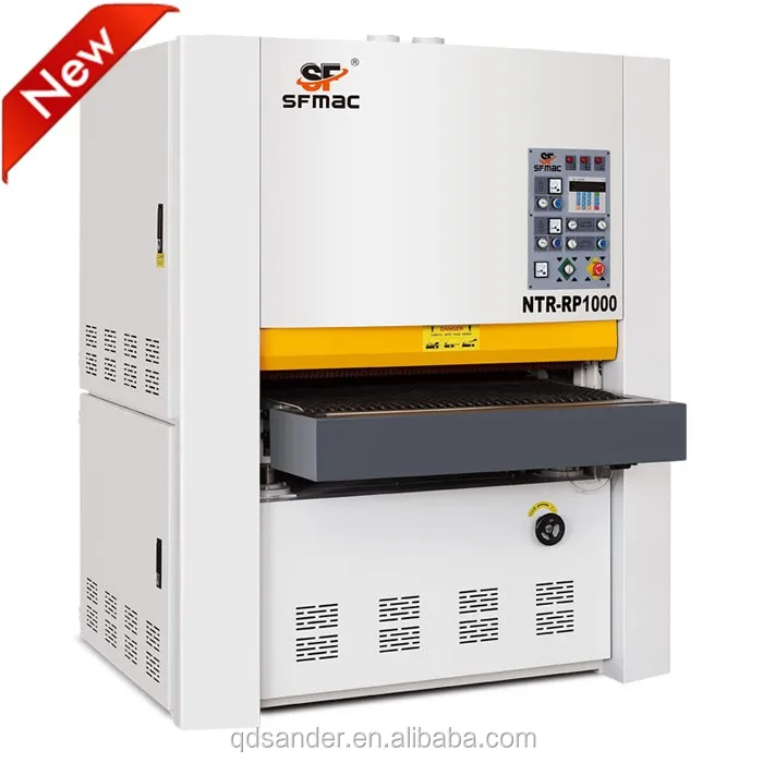 
New product NTR-RP1000 wide belt plywood thicknessing sanding machine 