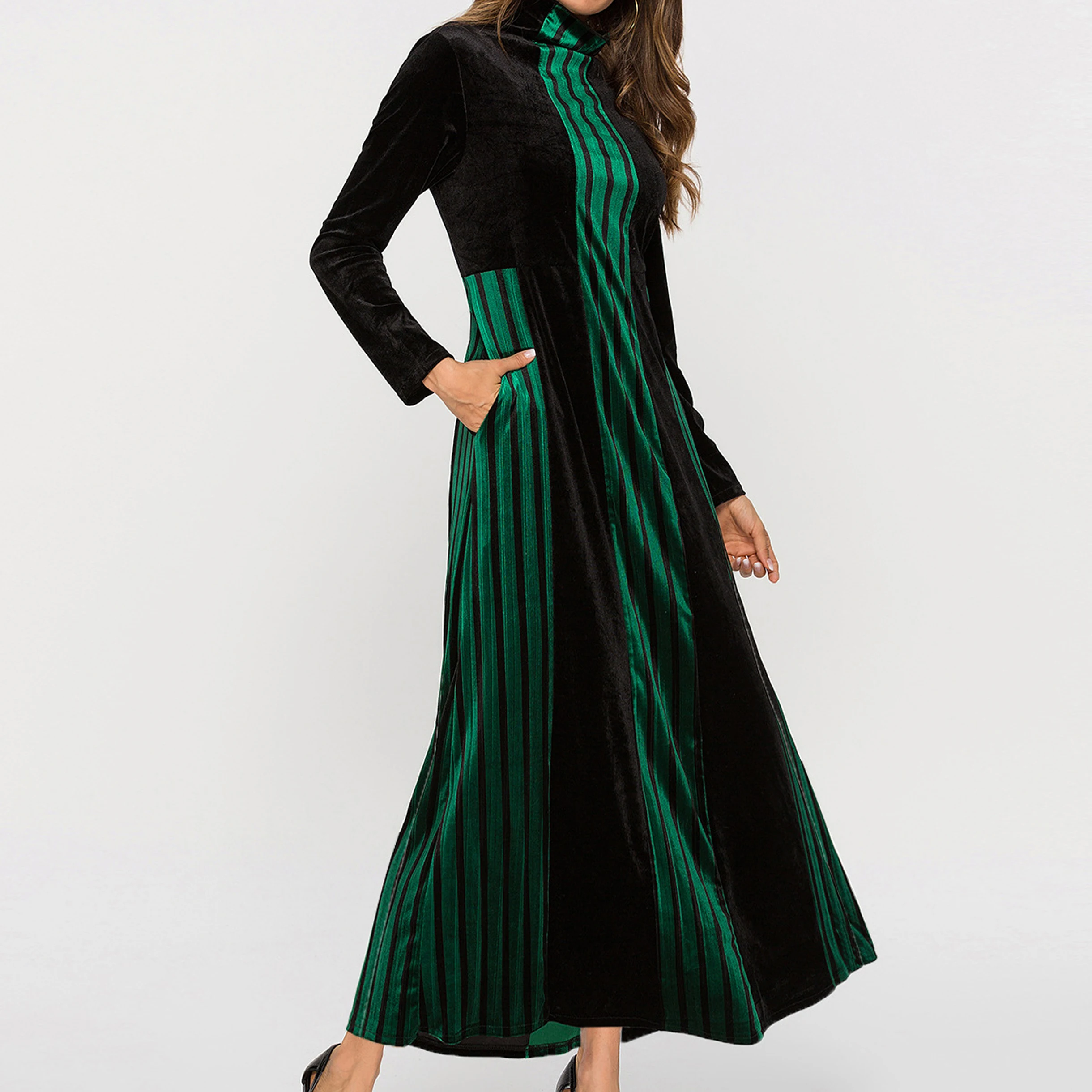 New Style  Velvet Other Dresses  Abaya Muslim Dress For Women