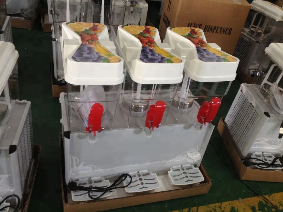 18L 3 tanks wholesale commercial cold juice drink machine/beverage dispenser with led light