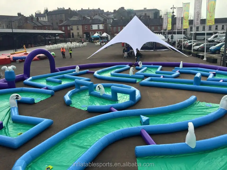 Спортивное оборудование, детские игры для продажи, надувной мини-гольф, Надувное поле для гольфа лучшего качества для продажи