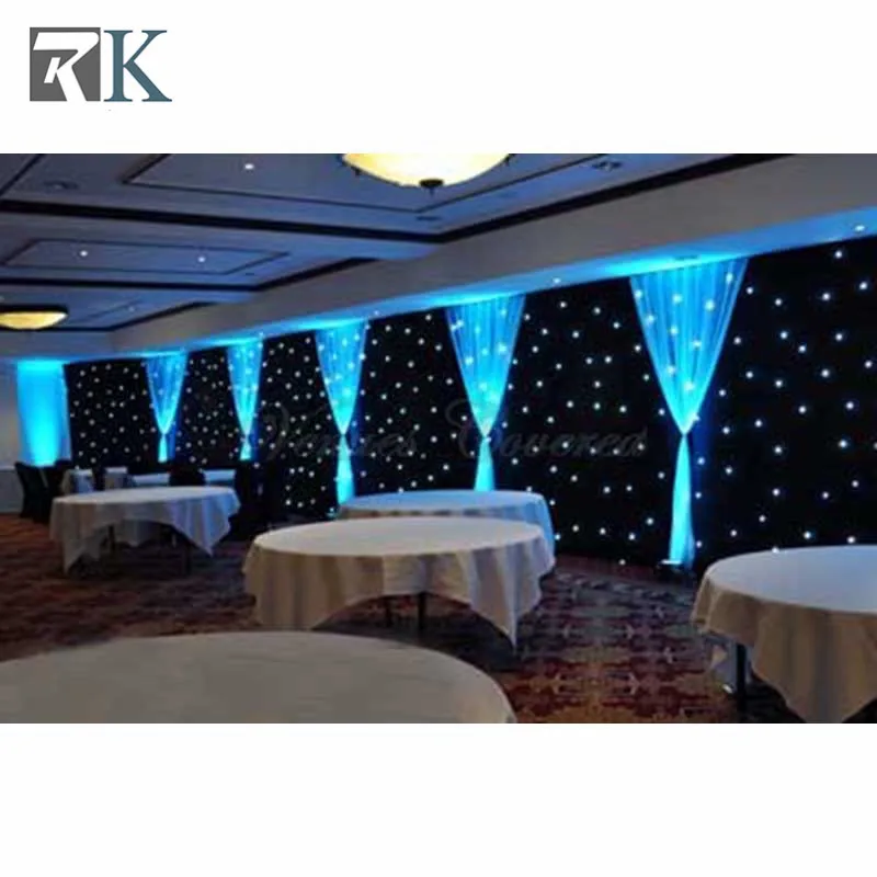 Wedding backdrop event led curtain flexible mobile star curtains