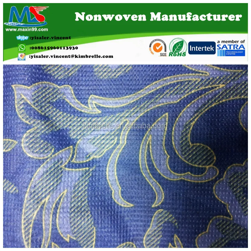 
RoHs tested 100% RPET mattress covering fabric 