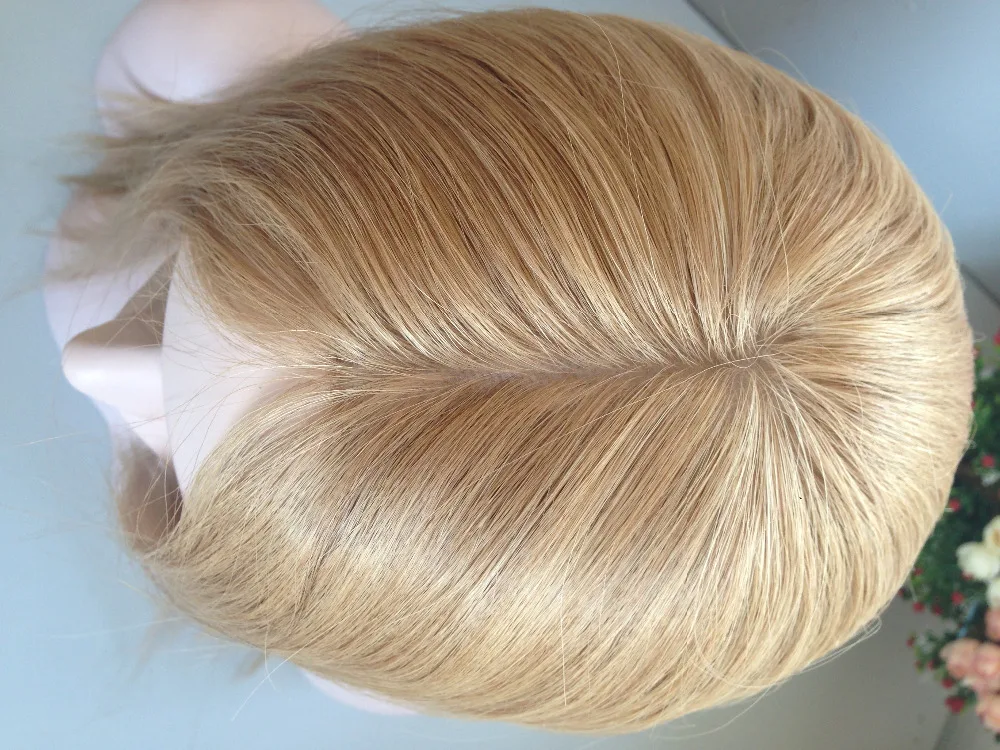 jewish wig 100% human virgin hair in stock all hair same length with big layers silk top 4x4inch #14R light brow fast delivery