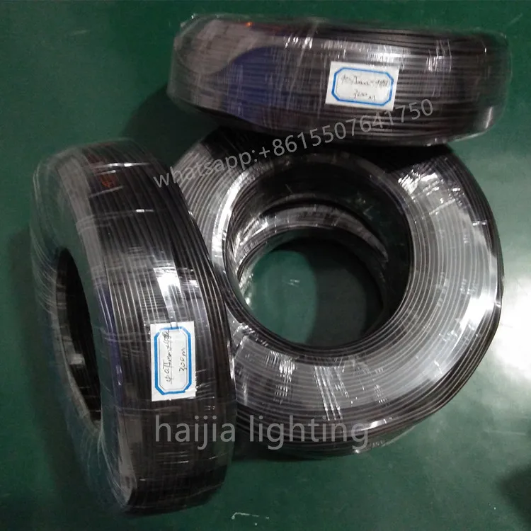 clear jacket or black jacket end luminous plastic pmma multistrand fiber optic