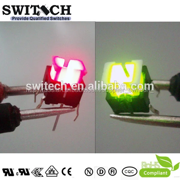 SMD LED with micro button lamp
