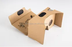 Stock Ready custom 4c offset printing cheap promotional vr 3d glasses headset google cardboard v2