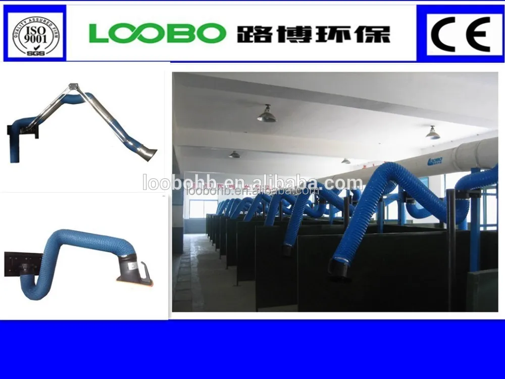 S/S поддержка гибкого всасывающего рычага для сварки дыма