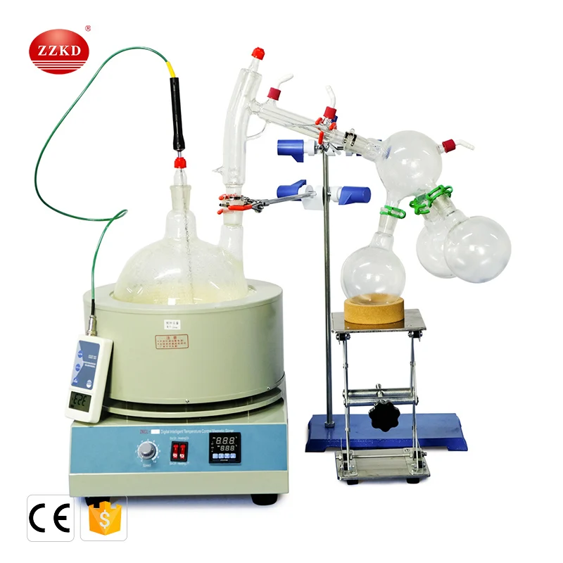 Короткий путь дистилляции простой оборудование для экстракции эфирного масла