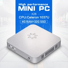 Wholesale zero devices X28 C1037U 1.8GHZ 4G RAM 32G SSD desktop computer pc all one windows thin pc support Pointing device