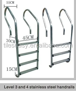 swimming pool platform, ladder accessory
