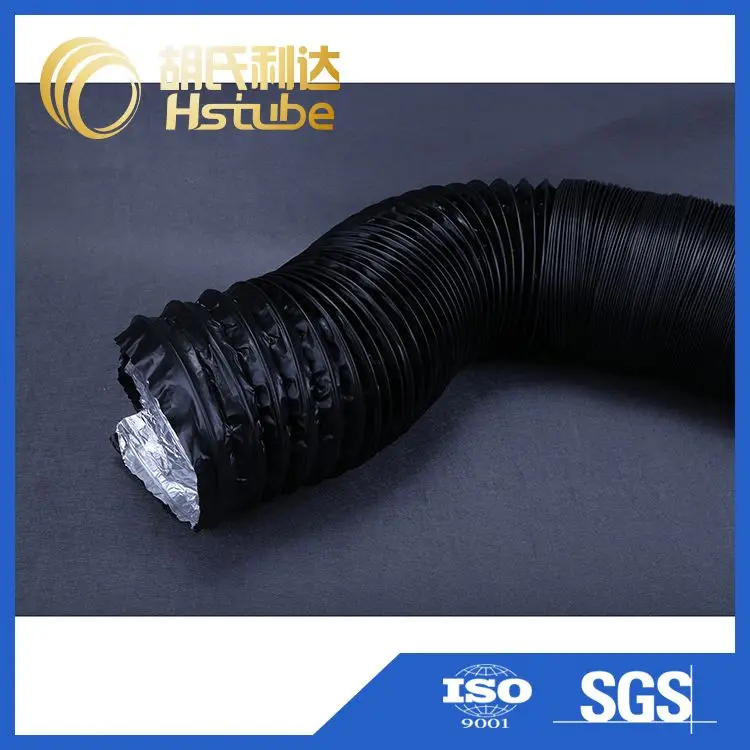 black pvc combi aluminum flexible duct for hvac system return air vent