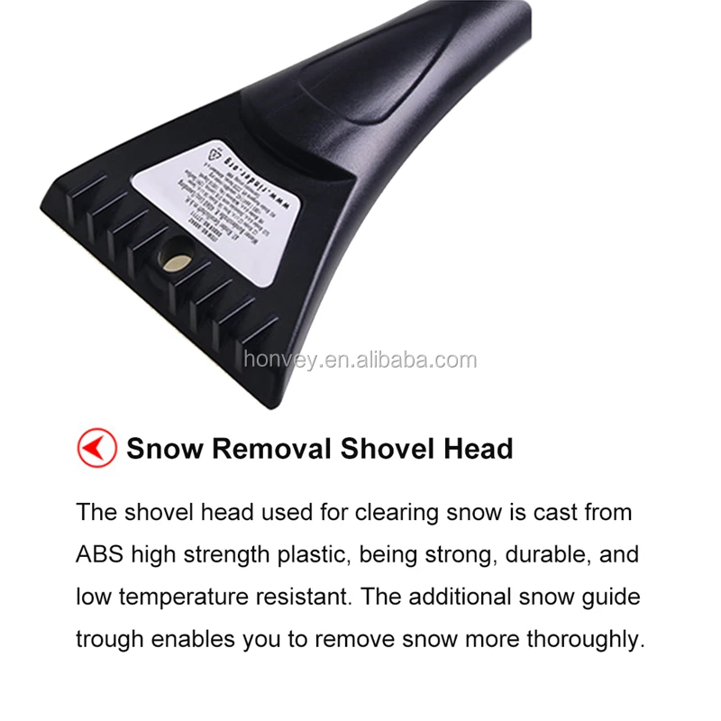 
HONVEY Multi-functional EVA Foam Long-handled Snow Brush Winter Snow Shovel Ice Scraper 
