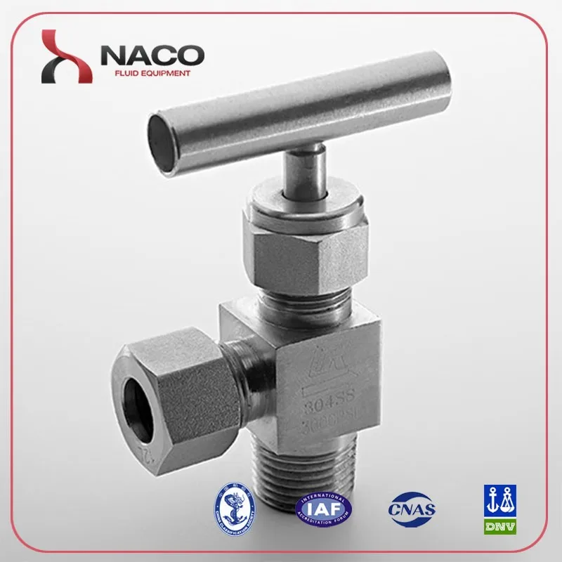Stainless Steel Adjustable water high pressure needle valve with equipments producing