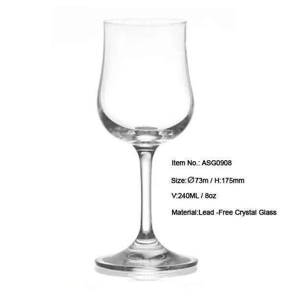 
ASG0908_240ml A Variety Of Shapes Red Wine Lead Free Crystal Glass Stemware!Looking For Shot Glass Type Red Wine Glass 240ml 