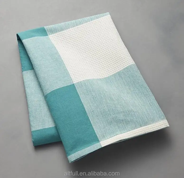 
Manufacturer China 100% cotton waffle yarn dyed Kitchen towel Tea towel 