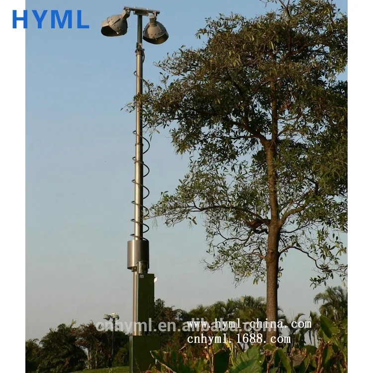 
HYML telescopic mast and Musco Lighting 